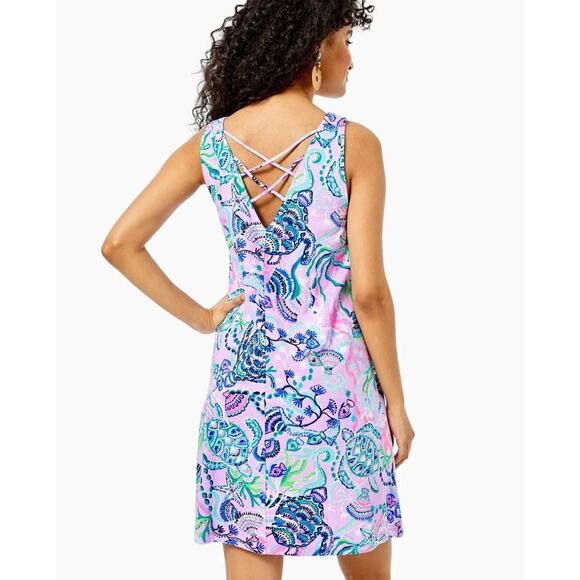 Lilly Pulitzer Kristen Swing Dress Lilac Freesia Purple Sleeveless Mini sz Small - Picture 3 of 10